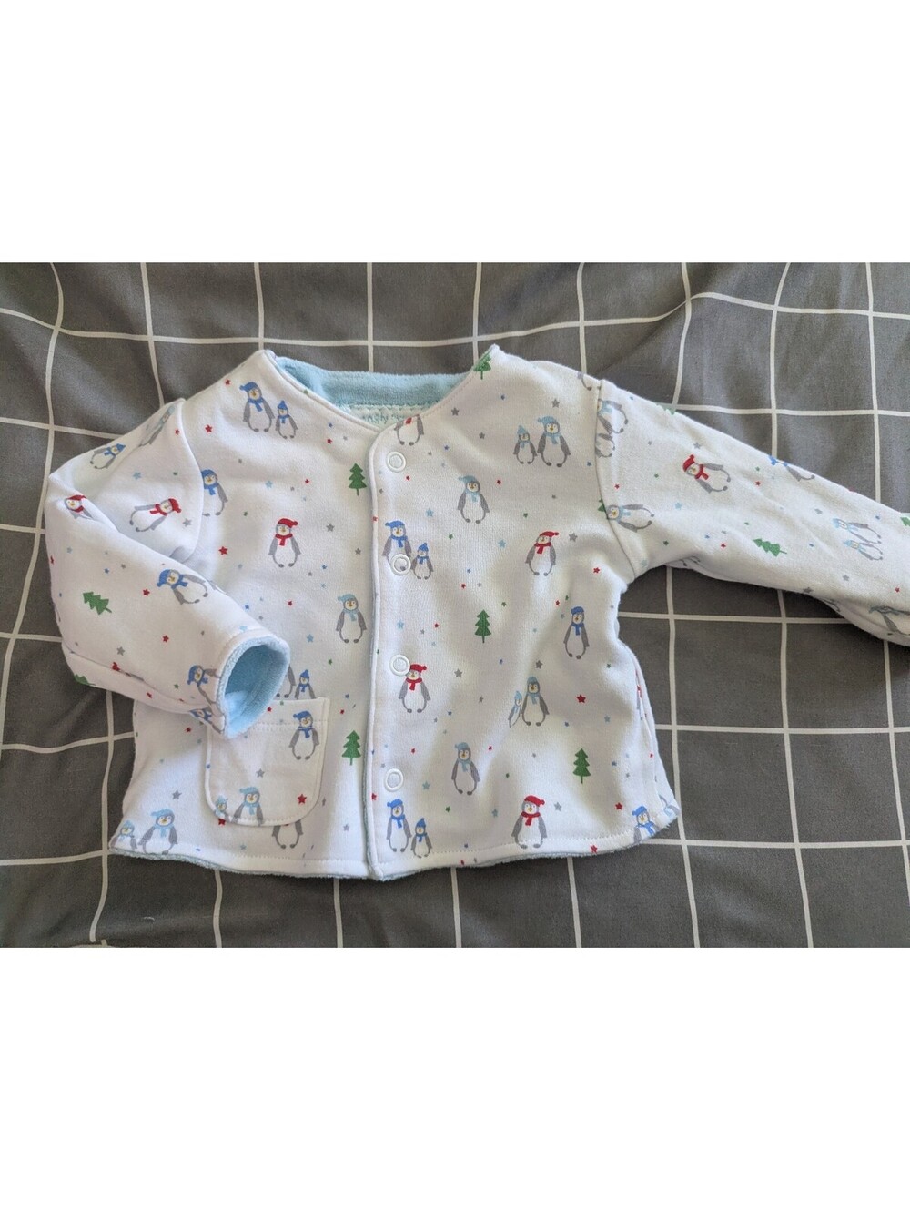 JoJo Winter penguin padded cardigan